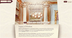 Desktop Screenshot of legacyofwisdom.org