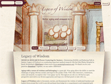 Tablet Screenshot of legacyofwisdom.org
